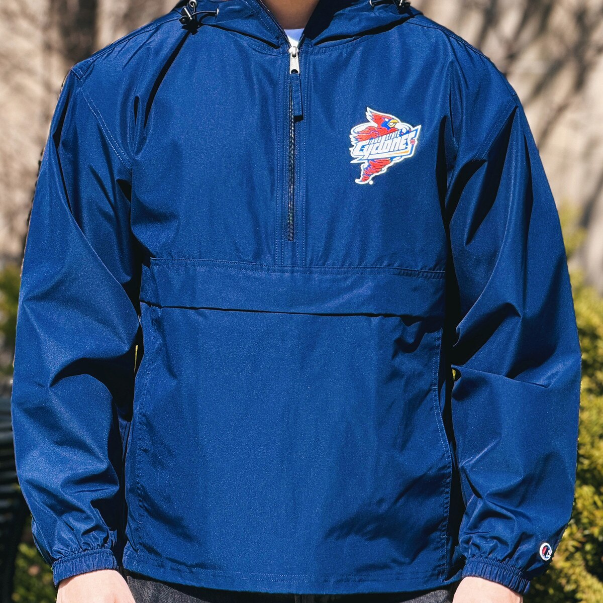 Champion® Spirit Punching Cy Navy Packable Jacket design